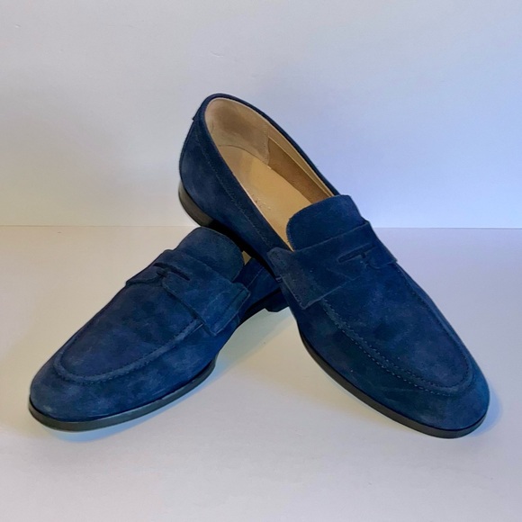 Ted Baker London Other - Ted Baker Men’s Alderrs Navy Blue Suede Penny Loafer size 10 Men’s US